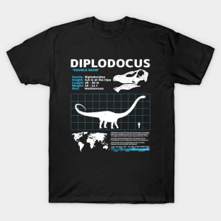 Diplodocus Fact Sheet T-Shirt